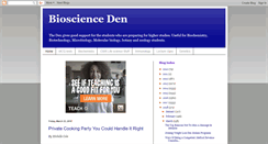Desktop Screenshot of bioscienceden.blogspot.com