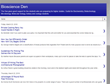 Tablet Screenshot of bioscienceden.blogspot.com