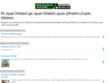 Tablet Screenshot of pc-oyun-hileleri.blogspot.com