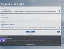 Tablet Screenshot of iceandgrain.blogspot.com