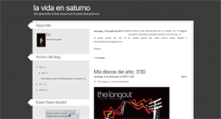 Desktop Screenshot of lavidaensaturno.blogspot.com