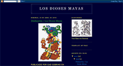 Desktop Screenshot of losdiosesmayas.blogspot.com