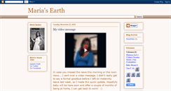 Desktop Screenshot of mariasearth.blogspot.com