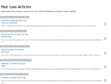 Tablet Screenshot of hair-loss-articles-here.blogspot.com
