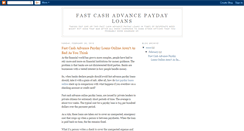 Desktop Screenshot of fastonlinecashadvancespaydayloans.blogspot.com