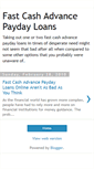 Mobile Screenshot of fastonlinecashadvancespaydayloans.blogspot.com