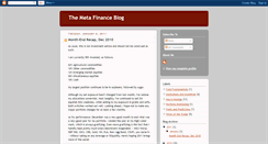 Desktop Screenshot of meta-finance.blogspot.com