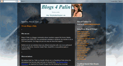 Desktop Screenshot of blogs4palin.blogspot.com