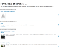 Tablet Screenshot of fortheloveofbenches.blogspot.com