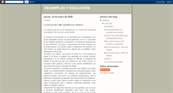 Desktop Screenshot of desempleoyeducacion.blogspot.com
