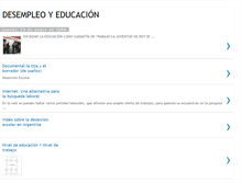 Tablet Screenshot of desempleoyeducacion.blogspot.com