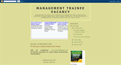 Desktop Screenshot of management-trainee.blogspot.com