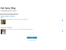 Tablet Screenshot of hot-spicy-spot.blogspot.com