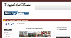 Desktop Screenshot of dayak-artmusic.blogspot.com