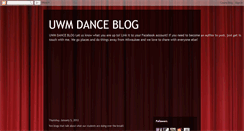 Desktop Screenshot of danceuwm.blogspot.com