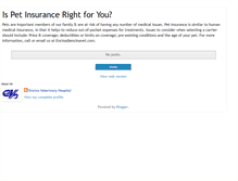 Tablet Screenshot of ispetinsurancerightforyou.blogspot.com