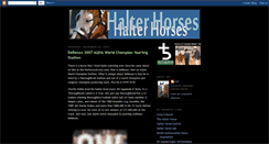 Desktop Screenshot of halterhorses.blogspot.com