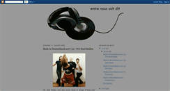 Desktop Screenshot of entrenoussoitdit.blogspot.com