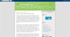 Desktop Screenshot of mentalidadecrista.blogspot.com