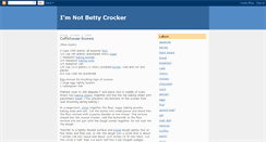 Desktop Screenshot of imnotbettycrocker.blogspot.com