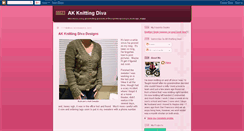 Desktop Screenshot of akknittingdiva.blogspot.com