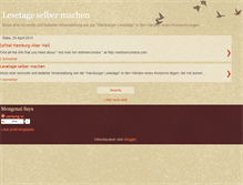 Tablet Screenshot of lesetage-selber-machen.blogspot.com