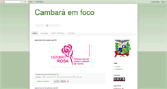 Desktop Screenshot of cambaraemfoco.blogspot.com