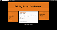 Desktop Screenshot of beldingprojectgraduation.blogspot.com