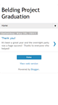 Mobile Screenshot of beldingprojectgraduation.blogspot.com