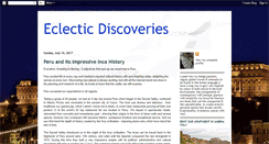 Desktop Screenshot of eclecticdiscoveries.blogspot.com