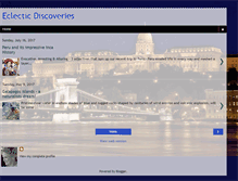 Tablet Screenshot of eclecticdiscoveries.blogspot.com