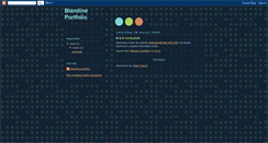 Desktop Screenshot of blandineportfolio.blogspot.com