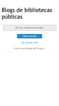 Mobile Screenshot of blogsdebiblioteca.blogspot.com