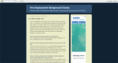 Desktop Screenshot of preemploymentbackgroundcheck.blogspot.com