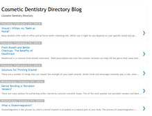 Tablet Screenshot of cosmeticdentistrydirectory.blogspot.com