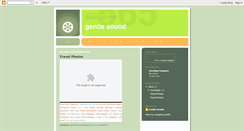 Desktop Screenshot of gentlesound.blogspot.com