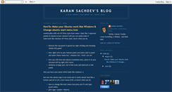Desktop Screenshot of karansachdev.blogspot.com