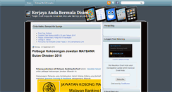 Desktop Screenshot of kerjadsini.blogspot.com