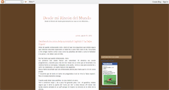 Desktop Screenshot of desde-mi-rincon-del-mundo.blogspot.com