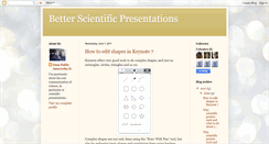 Desktop Screenshot of better-scientific-presentations.blogspot.com