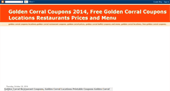 Desktop Screenshot of goldencorralcoupons.blogspot.com