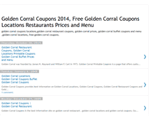 Tablet Screenshot of goldencorralcoupons.blogspot.com