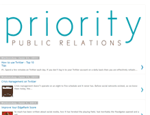 Tablet Screenshot of prioritypr.blogspot.com