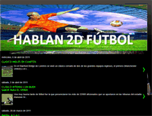 Tablet Screenshot of hablan2dfutbol.blogspot.com