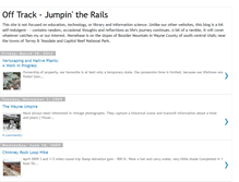 Tablet Screenshot of offtrack-jumpintherails.blogspot.com