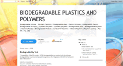 Desktop Screenshot of biodegradablepolymers.blogspot.com