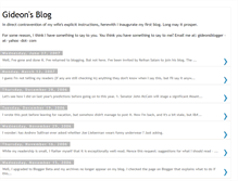 Tablet Screenshot of gideonsblog.blogspot.com
