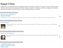 Tablet Screenshot of espacocritico.blogspot.com