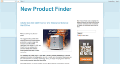 Desktop Screenshot of newproductfinder.blogspot.com