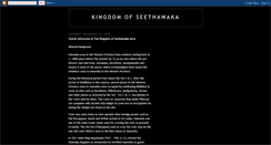 Desktop Screenshot of kingdomofseethawaka.blogspot.com